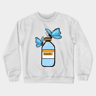 Butterflies and Insulin Crewneck Sweatshirt